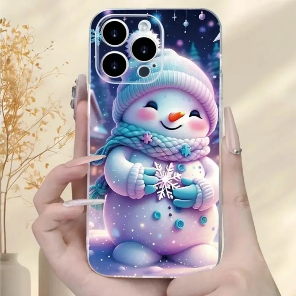IPhone 14 Max Pro Snowman Cell Phone Case NWT